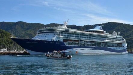 Dev gemi Marmaris'e demir attı: Yüzlerce İngiliz turist ilçeye akın etti - Ekonomi