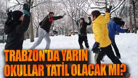 Trabzon'da yarın okullar tatil mi? 14 Ekim Trabzon'da kar tatili olup olmayacağı merak ediliyor - Haberler
