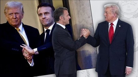 Trump ile Macron arasında 'soğuk bir savaş'! Gizemli tokalaşma ve 'yap da görelim' sözleri... - Dünya