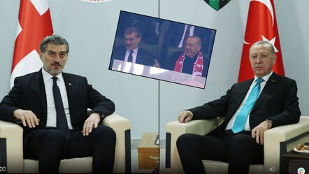 Cumhurbaşkanı Erdoğan, milli maç sonrası Gürcistan Cumhurbaşkanı ile görüştü - Gündem