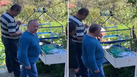 Giresun’da yürek burkan görüntü: Cenazeyi teleferikle taşımak zorunda kaldılar - 3. Sayfa