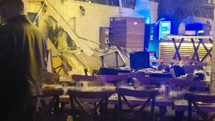 Eğlence mekanında ölümden döndüler! Duvar müşterilerin üzerine çöktü, 6 kişi yaralandı - Gündem