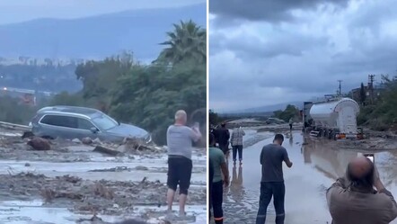 Hatay’ı yağmur vurdu!  Heyelan sonrası otoyolda ulaşım durdu - 3. Sayfa