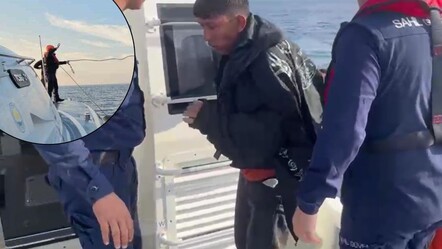 Türkiye'den Yunanistan'a yüzmeye çalışırken yakalandı! Bitkin halde yardım istedi - Yaşam