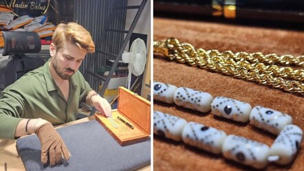 Yapımı 3 ay sürdü, 3,5 karat pırlanta ve 5.97 gram altın kullanıldı! Bu tespihin değeri 150 bin lira - Ekonomi