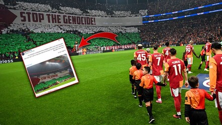 Galatasaray'ın Filistin koreografisinden rahatsız oldular! İsrail medyasından UEFA'ya küstah çağrı - Spor