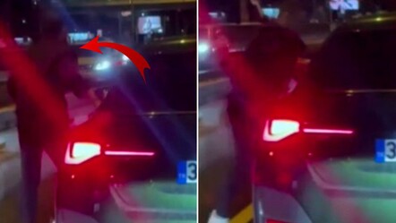 İstanbul'un göbeğinde kadın sürücüyü darbetti! Korkunç anlar kamerada - 3. Sayfa