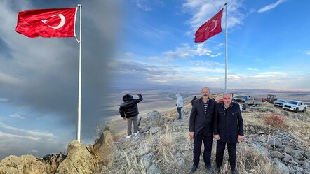 Bir köyün 20 yıllık hayali gerçek oldu! Ermenistan sınırına Türk bayrağı diktiler - Gündem