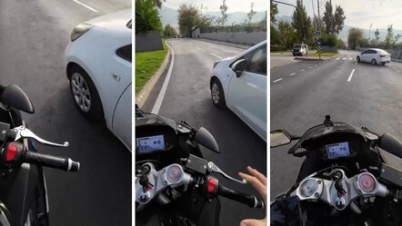 Bursa'da otomobil tehlike saçtı, motorcu sinir krizi geçirdi: Hak edene, hak ettiğini vereceksin - 3. Sayfa