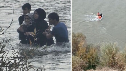 Elazığ'da nehirde korku dolu anlar! Akıntının ortasında sarılarak hayatta kaldılar - Yaşam