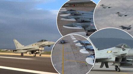 Eurofighter'lar Ankara'ya böyle iniş yaptı! Türk F-16'ları havada eşlik etti - Gündem