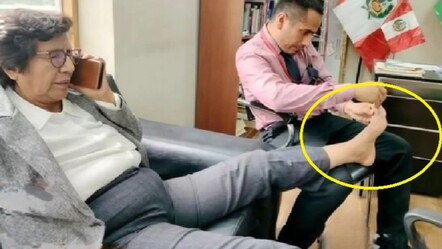 Milletvekili ofisini güzellik salonuna çevirdi! Peru'da tırnak kesme görüntüleri olay oldu! - Dünya