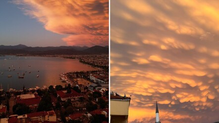 Sağanak yağışın ardından gökyüzünde ortaya çıktı! Kısa sürede ilgi odağı oldu, gören gözlerini ayıramadı - Yaşam