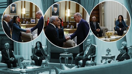 DEM Parti İmralı heyeti Beştepe'de! Cumhurbaşkanı Erdoğan ile üçüncü görüşme  - Gündem