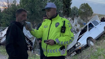 Mezarlığa daldı, alkollü sürücünün rahat cevabı ‘pes’ dedirtti - 3. Sayfa