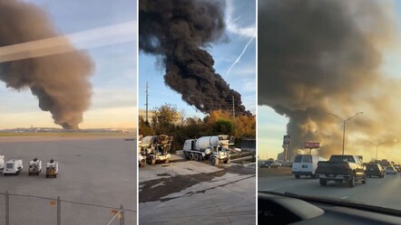 ABD'de Muhammed Ali Havalimanı yakınlarında uçak düştü! Bölge kapatıldı - Dünya