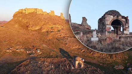 Bakımsız haldeki Selçuklu kalesi ve türbeleri ziyaret ediliyor: Define için kazı yapanlar felç oldu - Kültür - Sanat