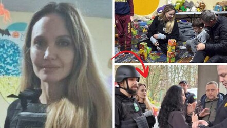 Angelina Jolie'den Ukrayna'ya gizli ziyaret! Kurşun geçirmez yelek giyip çocuklarla oyun oynadı - Dünya