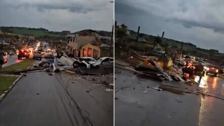 Kasırga şehirleri haritadan sildi! Saatte 240 km hızla vurdu, ölü ve yaralılar var - Dünya