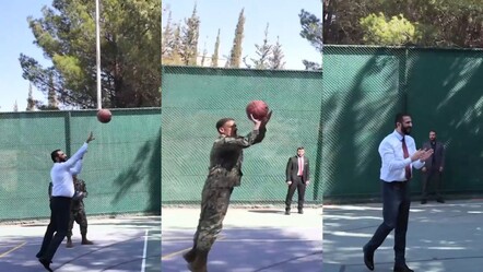 Suriye Cumhurbaşkanı Şara, ABD’li subaylarla dostluk maçı yaptı! - Dünya