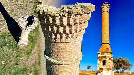 Mescid yandı, minaresi yıllardır ayakta! Akın akın gidiyorlar - Kültür - Sanat
