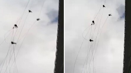 Yaşam - İstanbul'da gökdelenin camlarını temizlerken kabus yaşadılar! 2,5 saatlik ölüm kalım mücadelesi - Yaşam