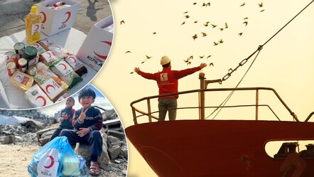 Kış yardımı için harekete geçildi! Türk Kızılay 18. İyilik Gemisi'ni Gazze'ye gönderdi - Gündem