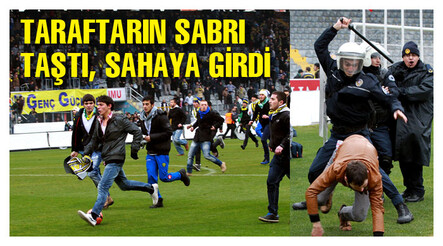 Ankaragücü taraftarı sahaya girdi - FUTBOL