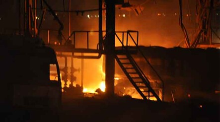 Zaho'da petrol dolum tesisi patladı - dunya