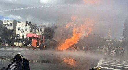 San Francisco'da doğalgaz patlaması - dunya