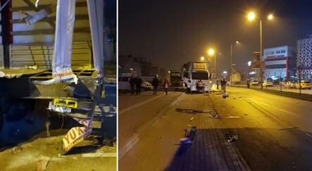 Alkollü otobüs şoförü çöp kamyonuna çarptı: 2 yaralı - gundem