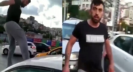 Alibeyköy'de trafikte kadın sürücüye dehşeti yaşattı! - yasam