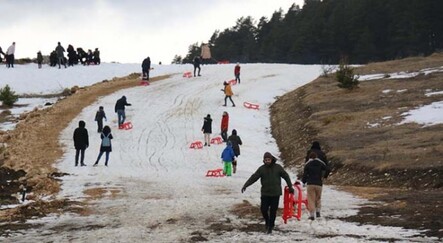 Hava sıcakları artınca kayak merkezinde karlar eridi - yasam