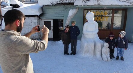 Nasreddin Hoca bu kez kardan figürüyle çocukların yüzünü güldürdü - kultur-sanat