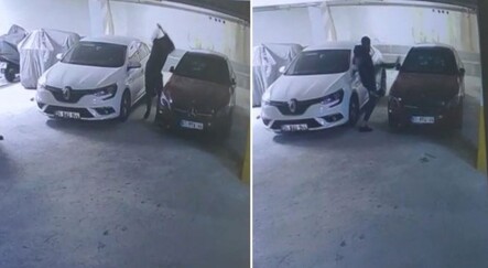 Öfkeli genç, Rus kadının lüks aracını hurdaya çevirip cep telefonuyla da kaydetti - dunya