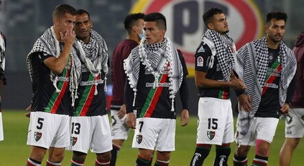 Şilili futbolculardan Filistin'e puşili destek - spor