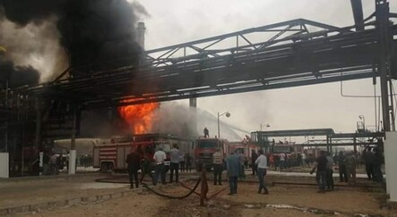 Suriye’de rejime ait petrol rafinerisinde yangın - dunya