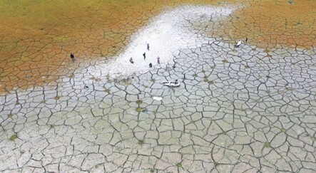 Turistik göl çöle döndü - yasam