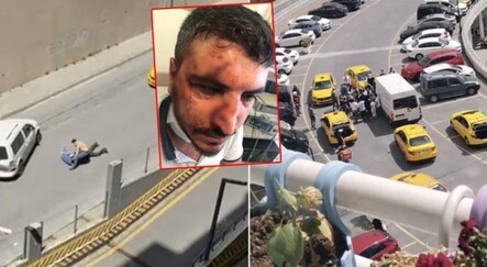 Yol verme kavgasında taksiciyi muşta ile darp etti - gundem