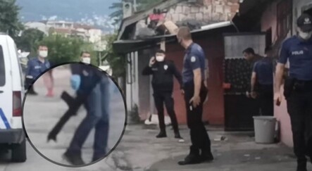 10-15 yaşındaki çocuklar pompalı tüfek ve silahla havaya ateş açtılar - yasam