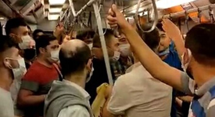 İstanbul metrosunda maske tartışması - yasam