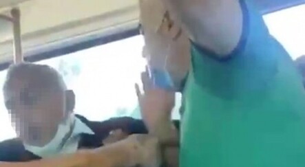 Metrobüste ilginç maske tartışması - saglik