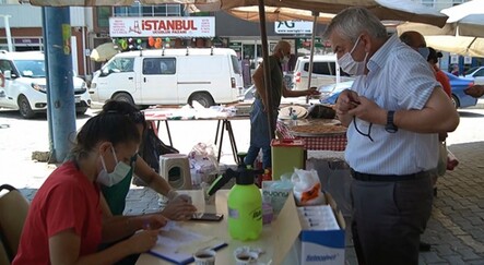 Pazara geldiler, aşı oldular - saglik