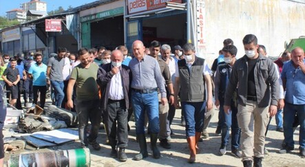 Bakan Soylu afet bölgesinde - gundem