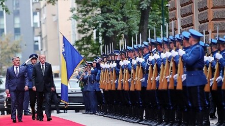 Cumhurbaşkanı Erdoğan, Bosna Hersek'te resmi törenle karşılandı - gundem