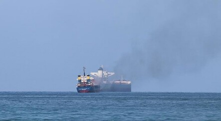İskenderun Körfezi'nde gemi yangını - yasam