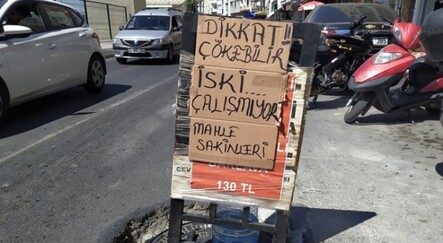 İSKİ'ye 'çalışmıyor' pankartıyla tepki - ekonomi