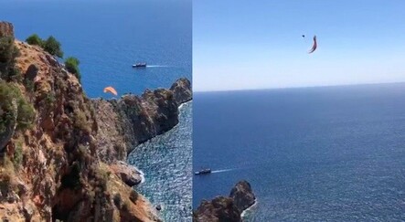 Rüzgar ters esti, yamaç paraşütçüsü yaralandı - yasam