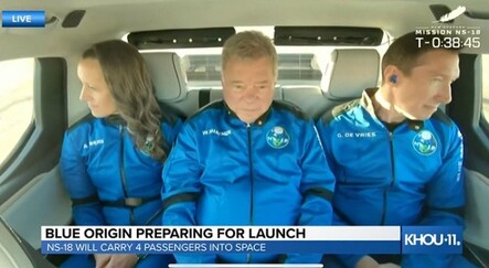 'Kaptan Kirk' 90 yaşında uzaya çıktı - dunya