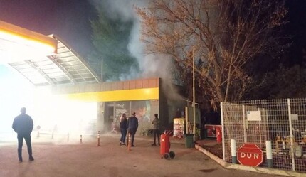 Akaryakıt istasyonunda faciadan dönüldü - yasam